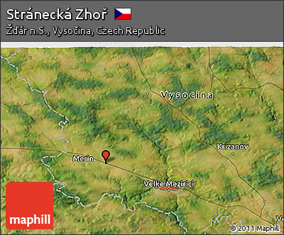 Satellite 3D Map of Stránecká Zhoř