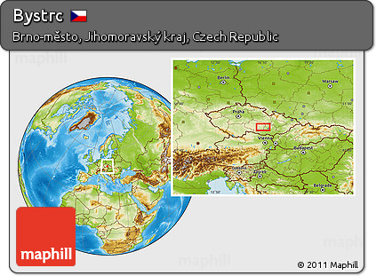 Physical Location Map of Bystrc