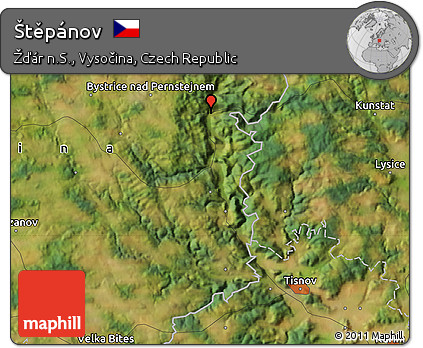 Satellite Map of Štěpánov