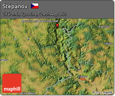Satellite Map of Štěpánov
