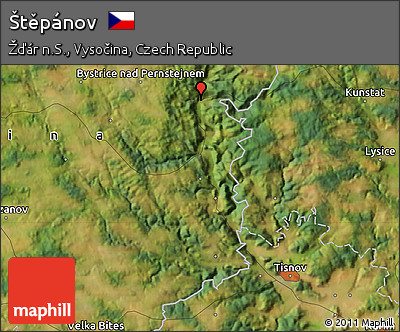 Satellite Map of Štěpánov