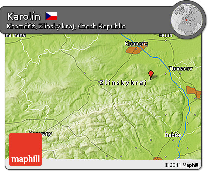 Physical 3D Map of Karolín