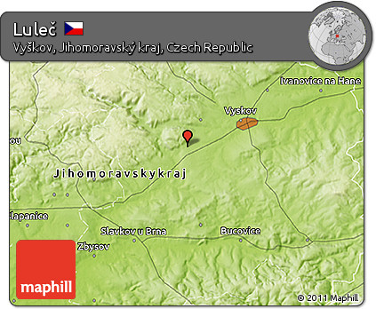 Physical 3D Map of Luleč