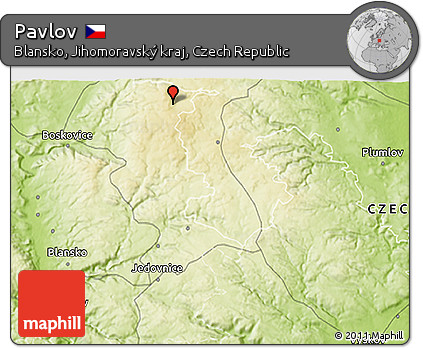 Physical 3D Map of Pavlov