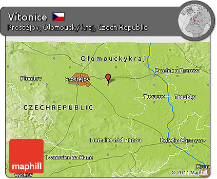 Physical 3D Map of Vítonice