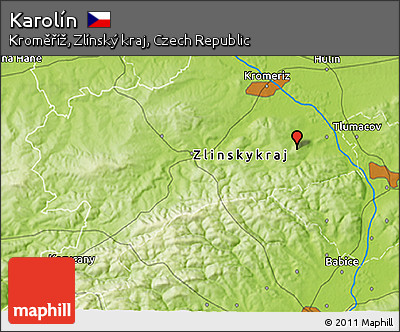Physical 3D Map of Karolín