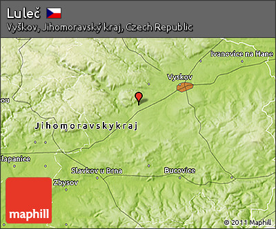 Physical 3D Map of Luleč