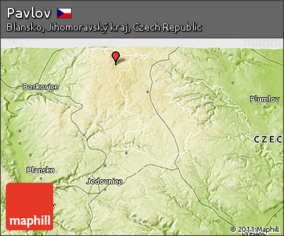 Physical 3D Map of Pavlov