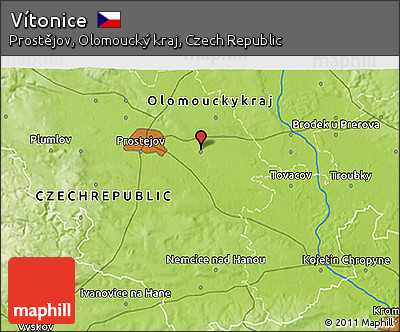 Physical 3D Map of Vítonice