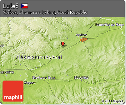 Physical 3D Map of Luleč