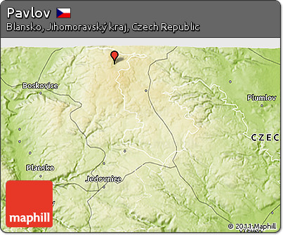 Physical 3D Map of Pavlov
