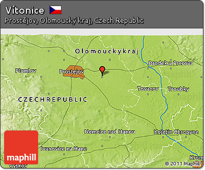 Physical 3D Map of Vítonice