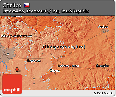 Political 3D Map of Chrlice