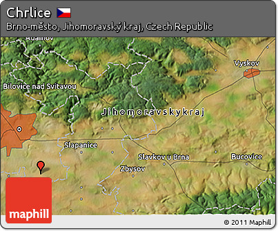 Satellite 3D Map of Chrlice