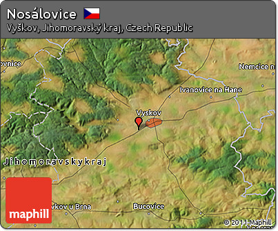 Satellite 3D Map of Nosálovice