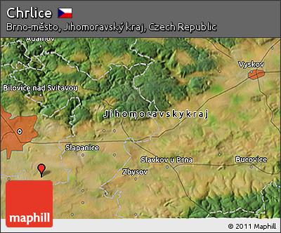 Satellite 3D Map of Chrlice