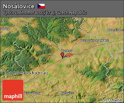 Satellite 3D Map of Nosálovice