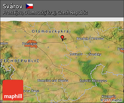 Satellite 3D Map of Svárov