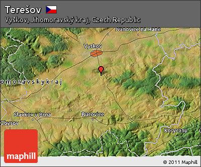 Satellite 3D Map of Terešov