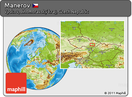 Physical Location Map of Manerov