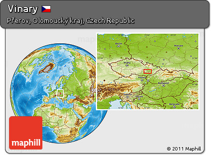 Physical Location Map of Vinary