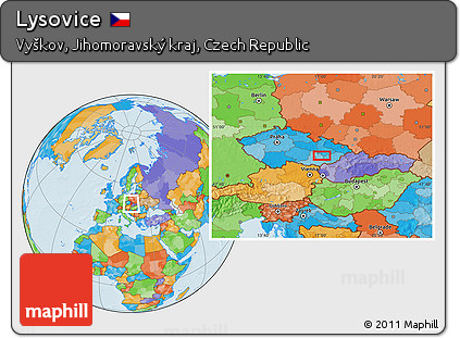 Political Location Map of Lysovice