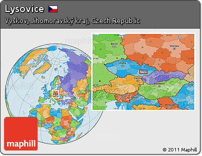 Political Location Map of Lysovice