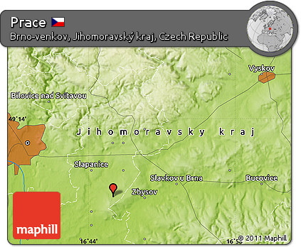Physical Map of Prace