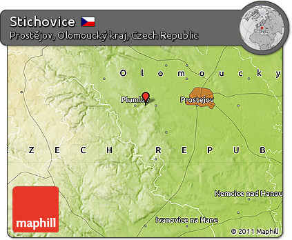 Physical Map of Stichovice