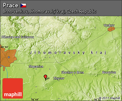 Physical Map of Prace