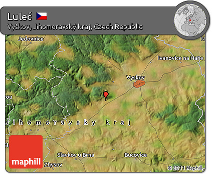 Satellite Map of Luleč