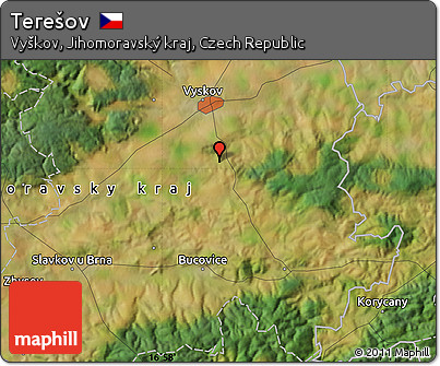 Satellite Map of Terešov
