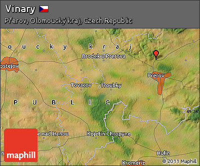 Satellite Map of Vinary