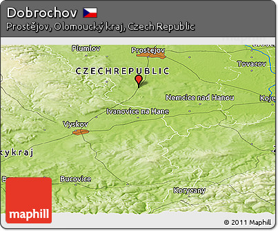 Physical Panoramic Map of Dobrochov