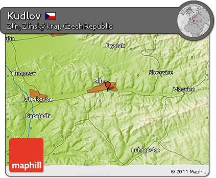 Physical 3D Map of Kudlov