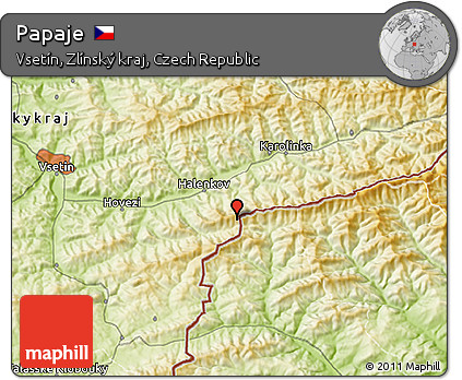 Physical 3D Map of Papaje