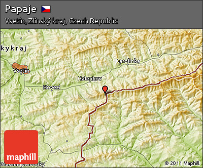 Physical 3D Map of Papaje