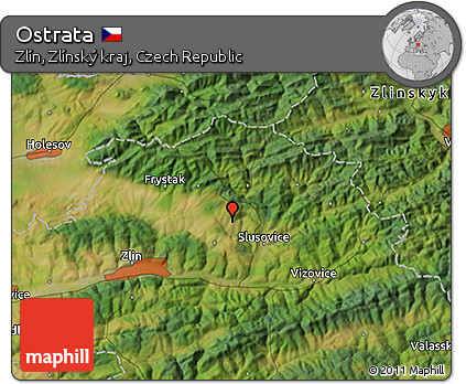 Satellite 3D Map of Ostrata