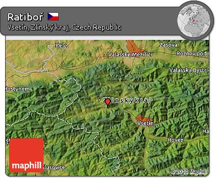 Satellite 3D Map of Ratiboř