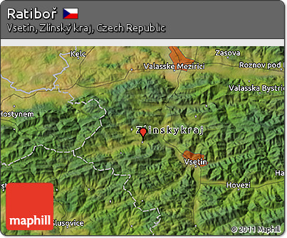 Satellite 3D Map of Ratiboř