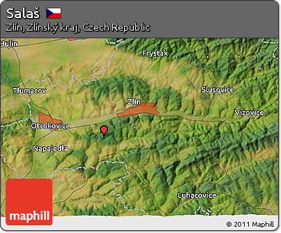 Satellite 3D Map of Salaš