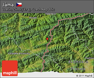 Satellite 3D Map of Jáma