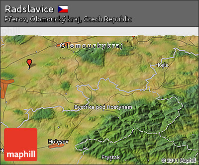 Satellite 3D Map of Radslavice