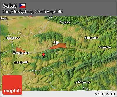 Satellite 3D Map of Salaš