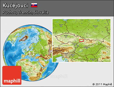 Physical Location Map of Kučejovci