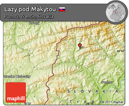 Physical Map of Lazy Pod Makytou