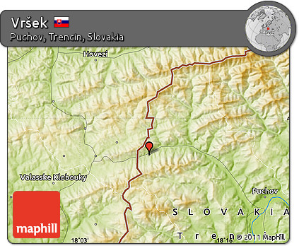 Physical Map of Vršek