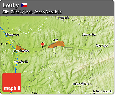 Physical Map of Louky