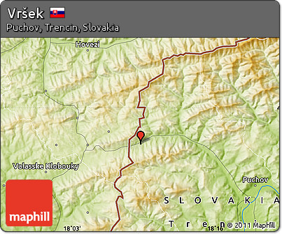 Physical Map of Vršek