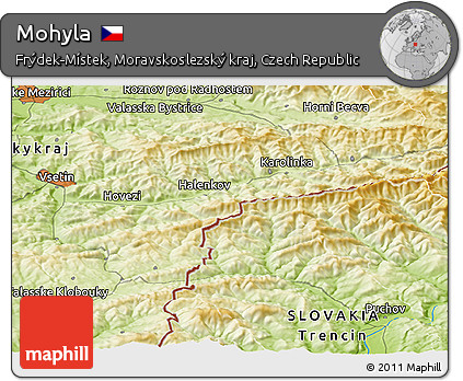 Physical Panoramic Map of Mohyla